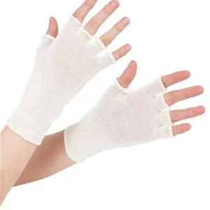 Çocuk %100 Saf Örgü Ipek Antialerjik Parmaksız Eldiven
