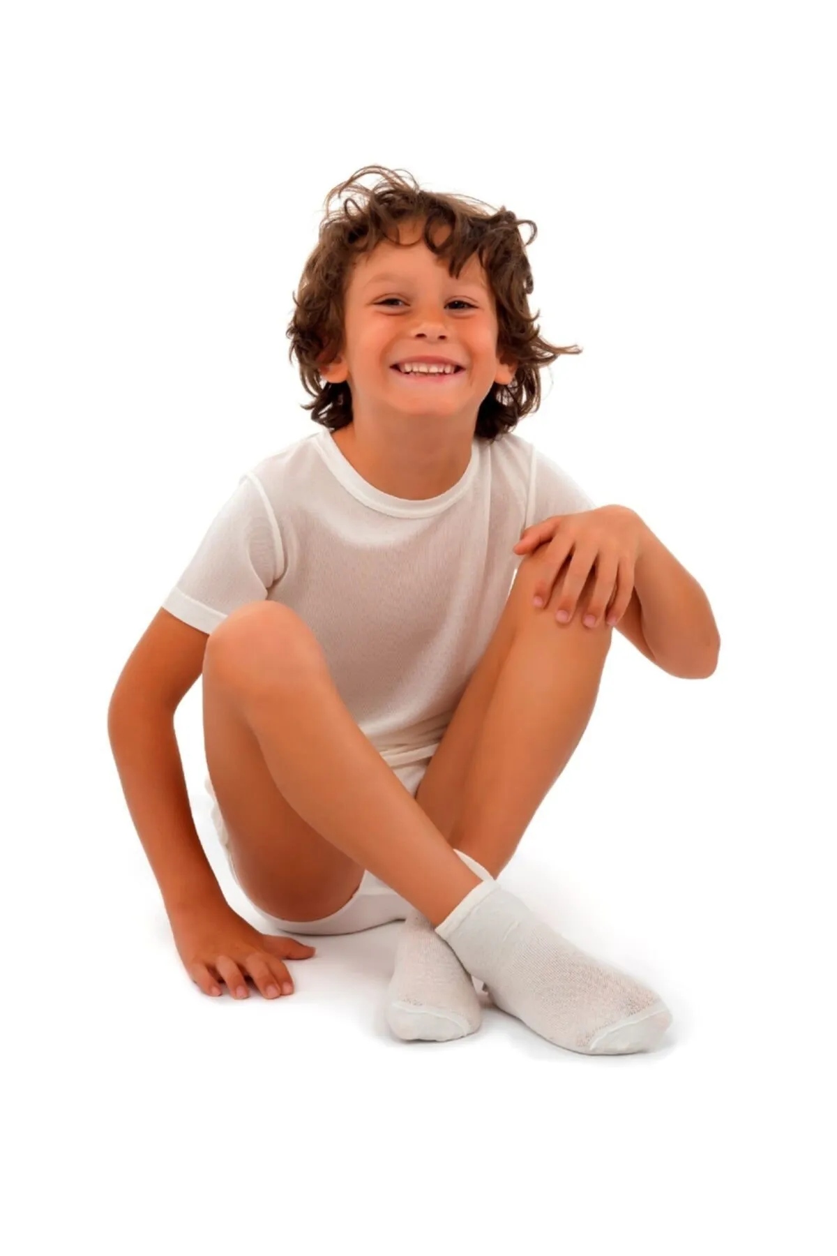 Çocuk Antiallerjik %100 Örgü Ipek Çorap (2 ÇİFT)