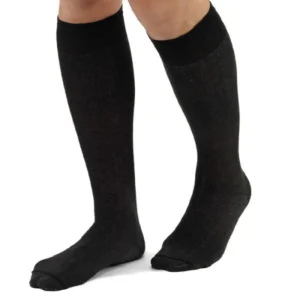 %100 Saf Örgü Ipek Terletmeyen Özel Siyah Comfort Uzun Çorap