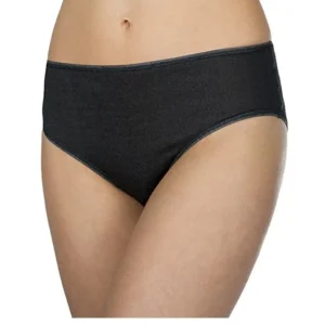 Kadın Siyah Saf Ipek Fibroin Comfort Slip Intımo