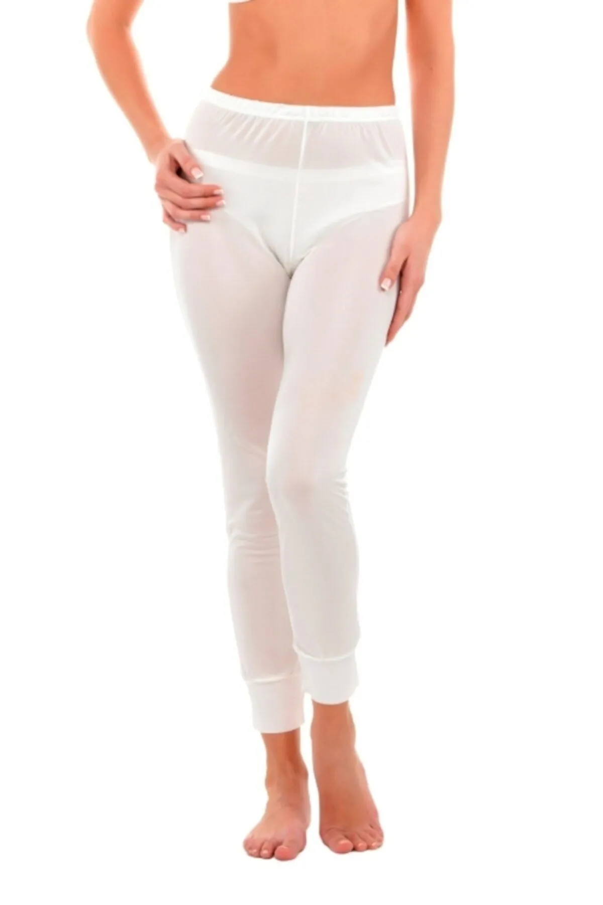 Kadın Örme %100 Saf İpek Tayt